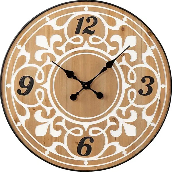 Biddstone Natural Wall Clock