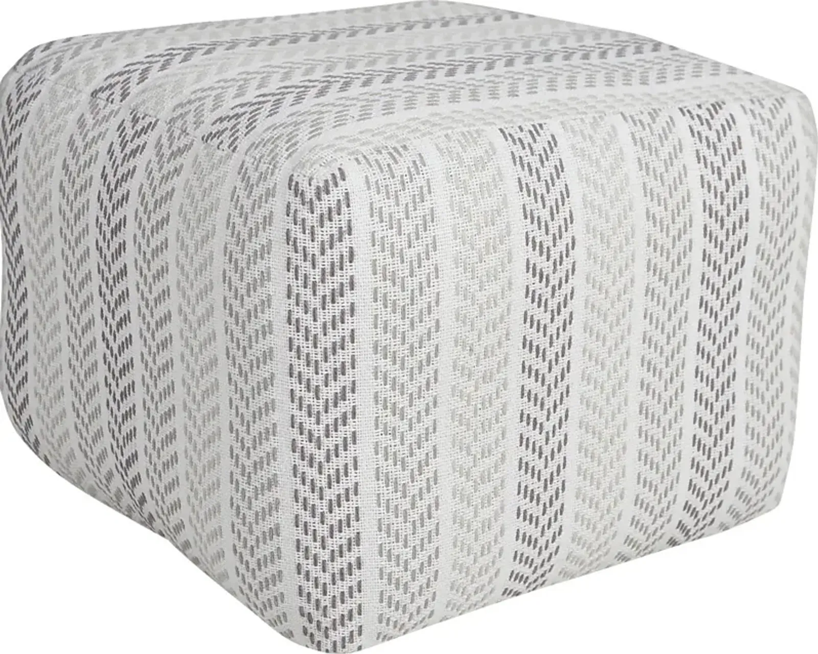 Istarie Light Gray Pouf