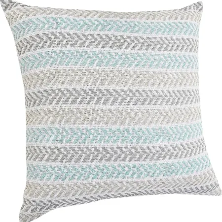 Istarie Turquoise Throw Pillow