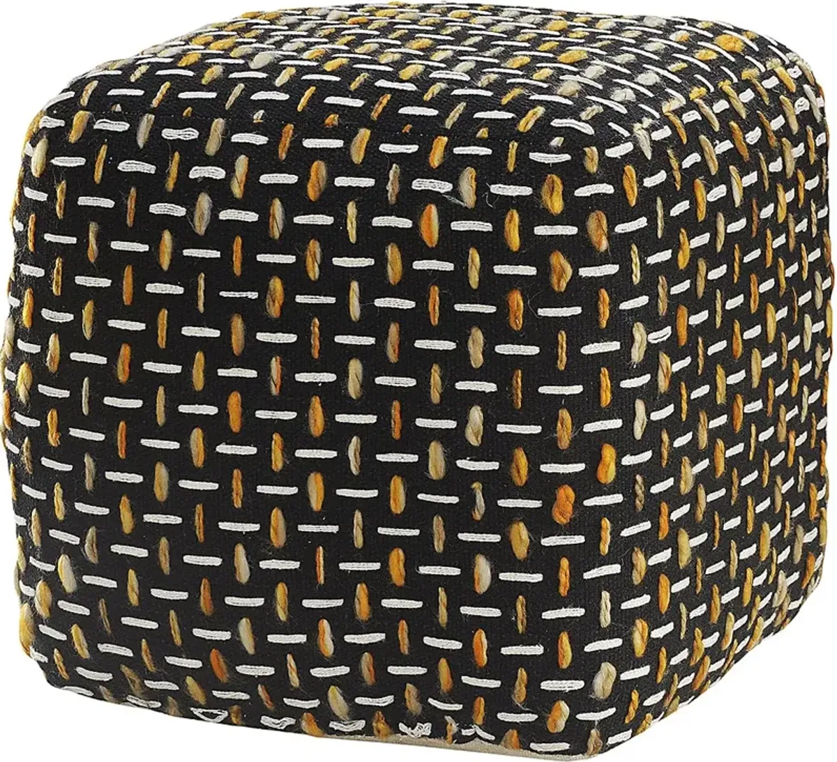 Abanela Black Pouf