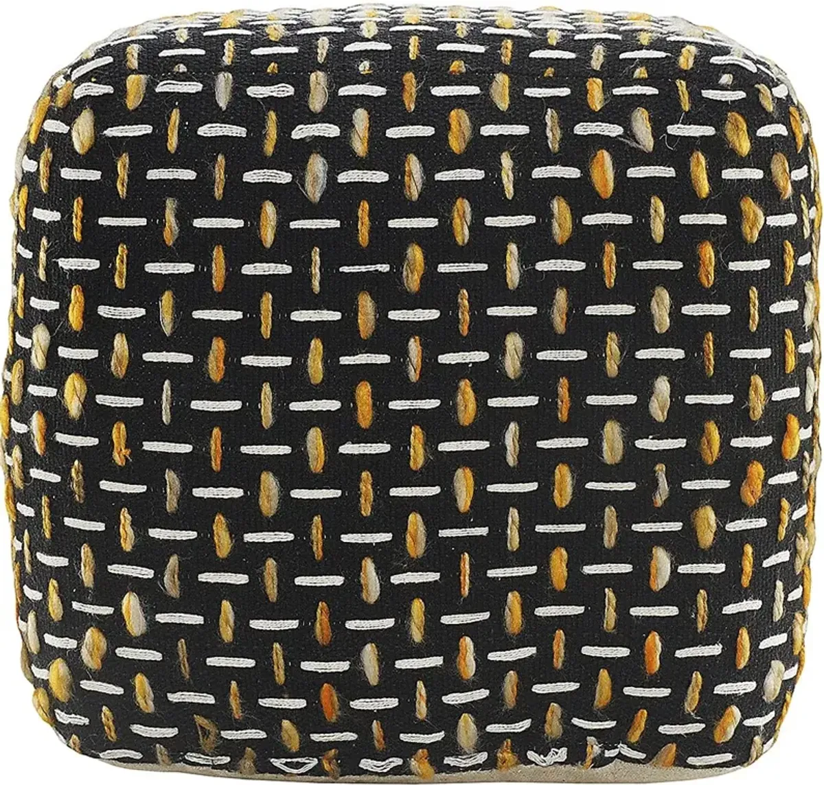 Abanela Black Pouf