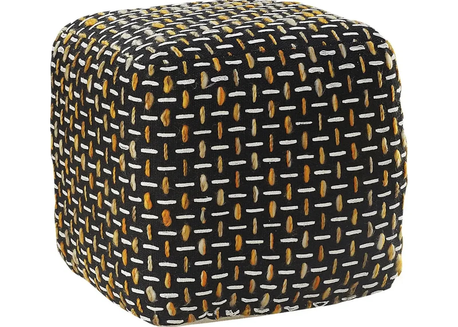 Abanela Black Pouf