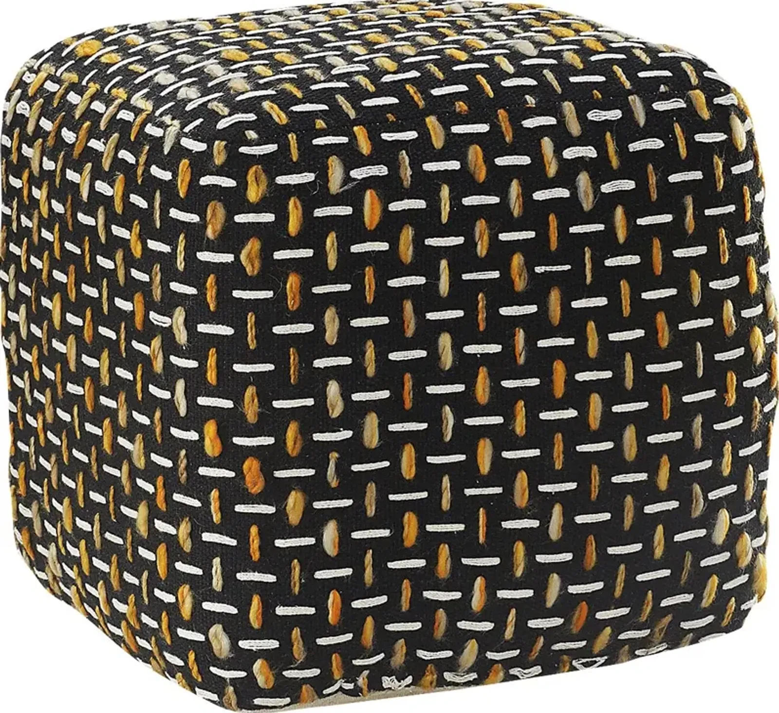 Abanela Black Pouf