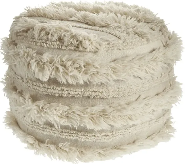 Adrenas I Ivory Pouf