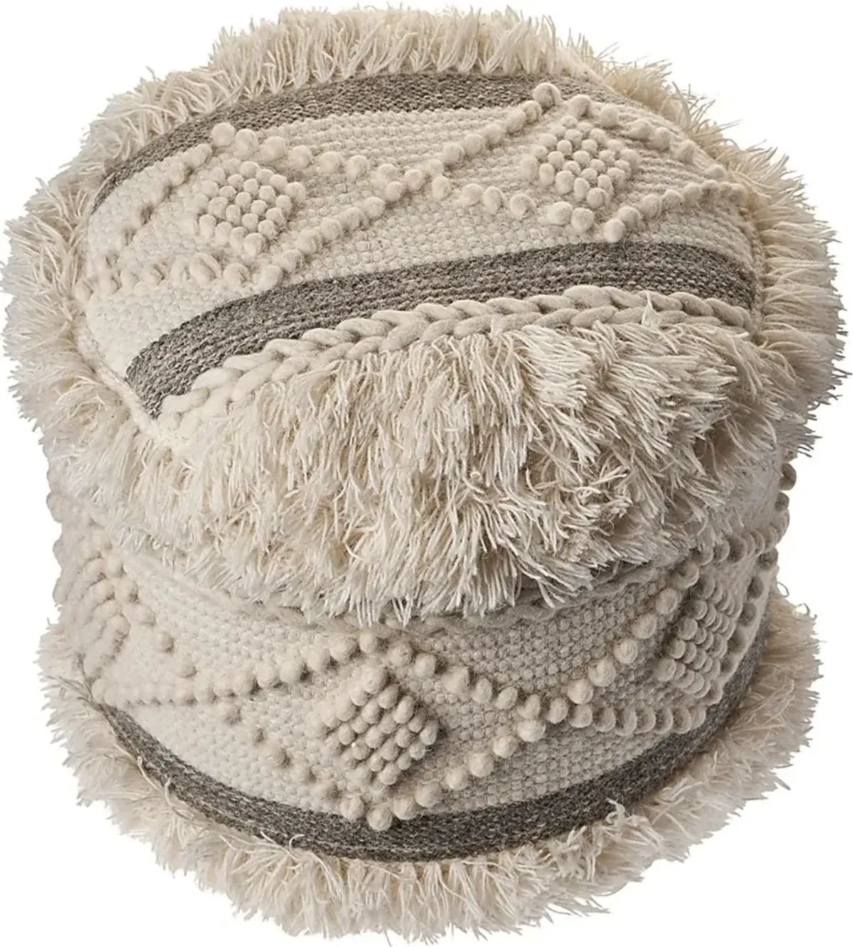 Adrenas III Beige Pouf