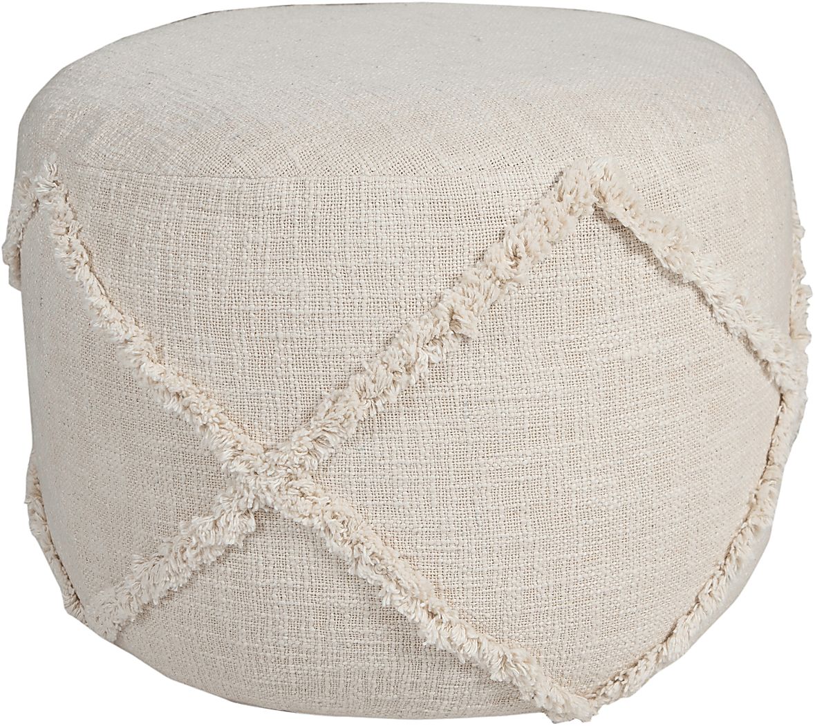 Elizeno I Cream Pouf