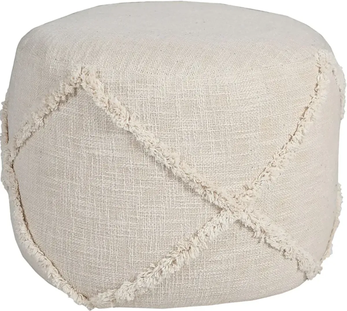 Elizeno I Cream Pouf