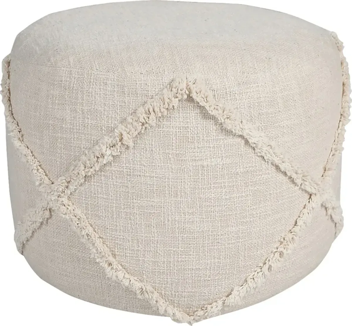 Elizeno I Cream Pouf