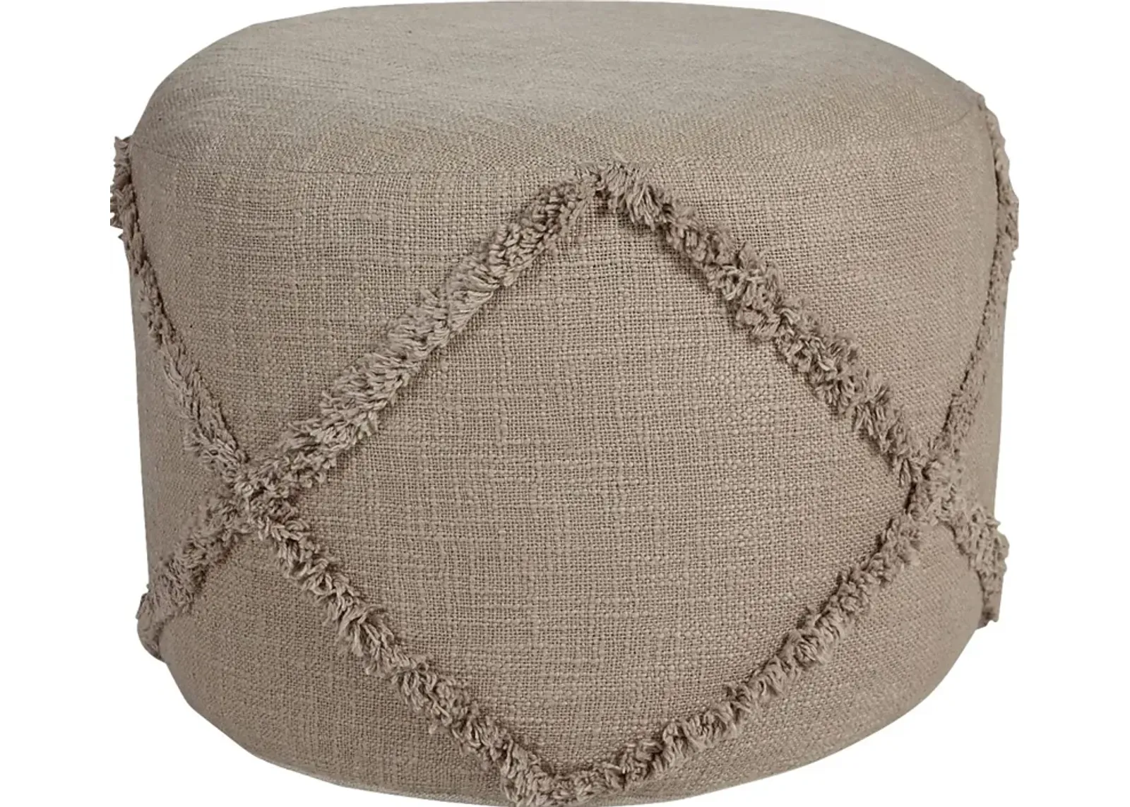 Elizeno I Light Brown Pouf