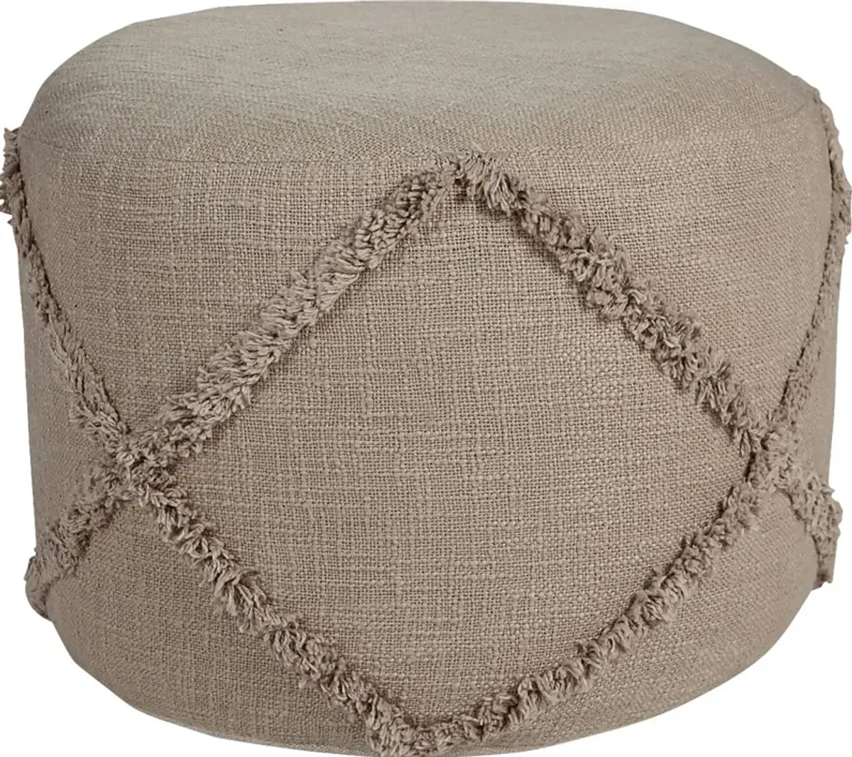 Elizeno I Light Brown Pouf