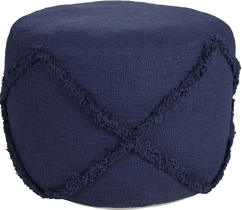 Elizeno I Navy Pouf