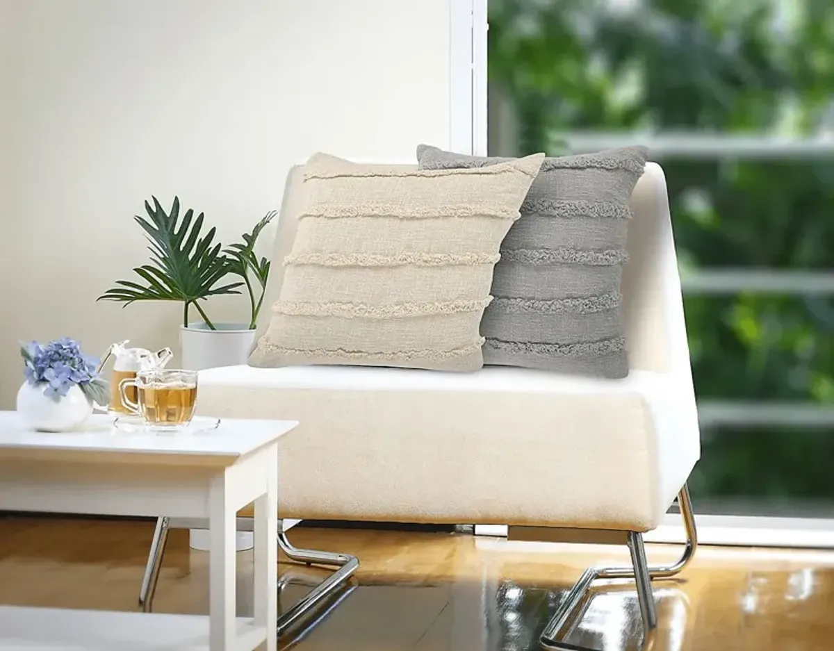 Lorelina Cream Throw Pillow