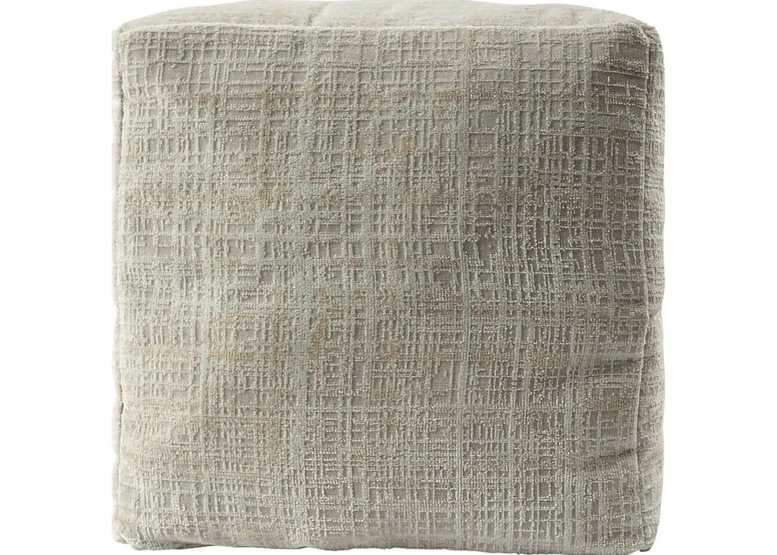 Lucilan Beige Pouf