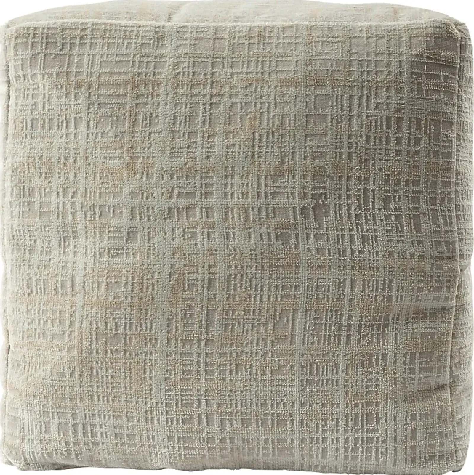 Lucilan Beige Pouf