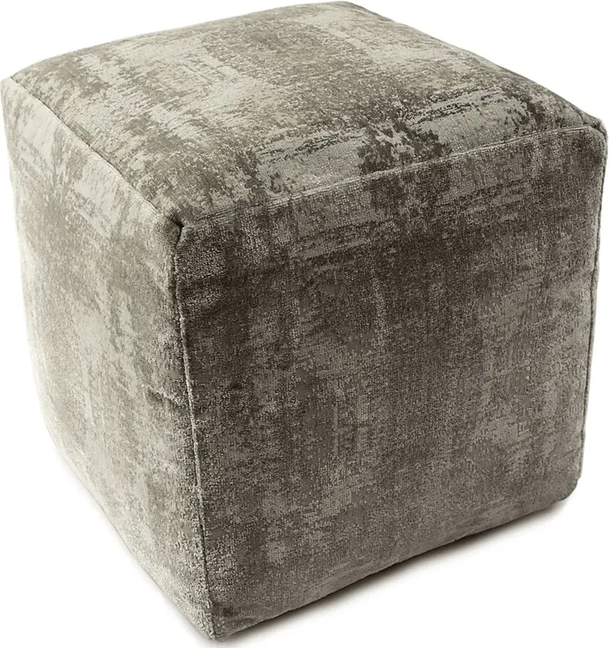 Natalina Light Gray Pouf