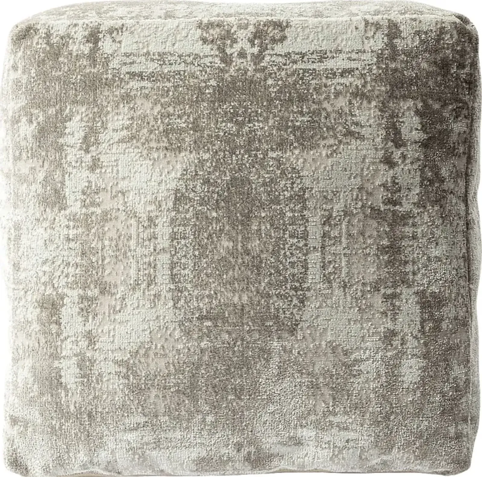 Natalina Light Gray Pouf