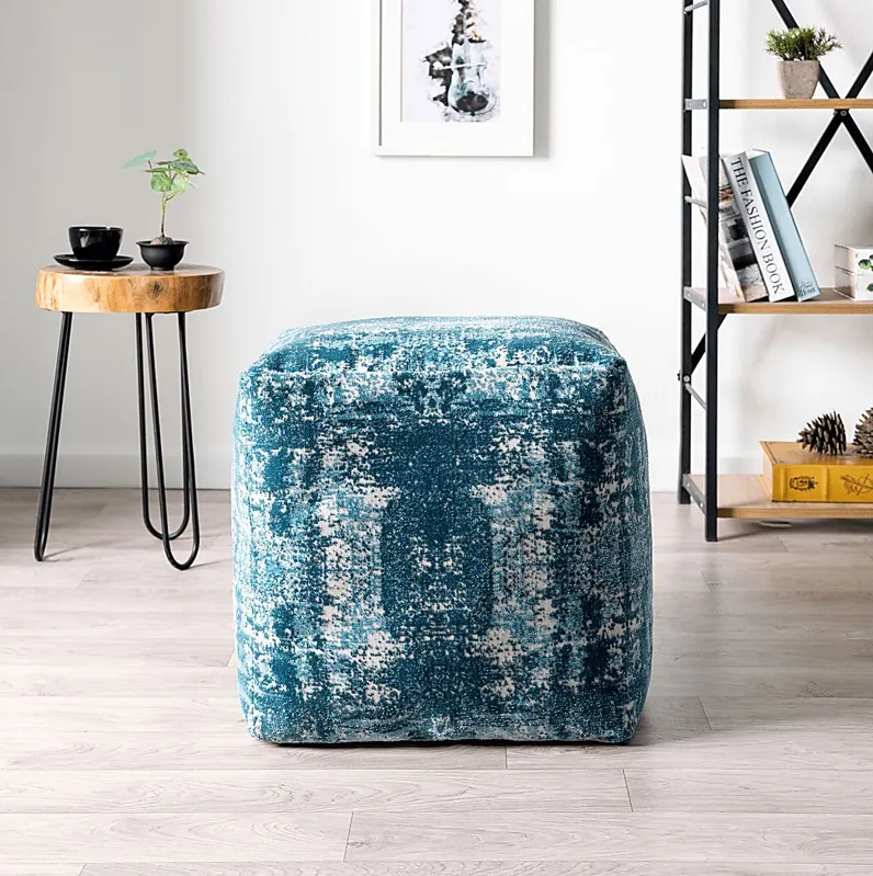 Natalina Dark Blue Pouf