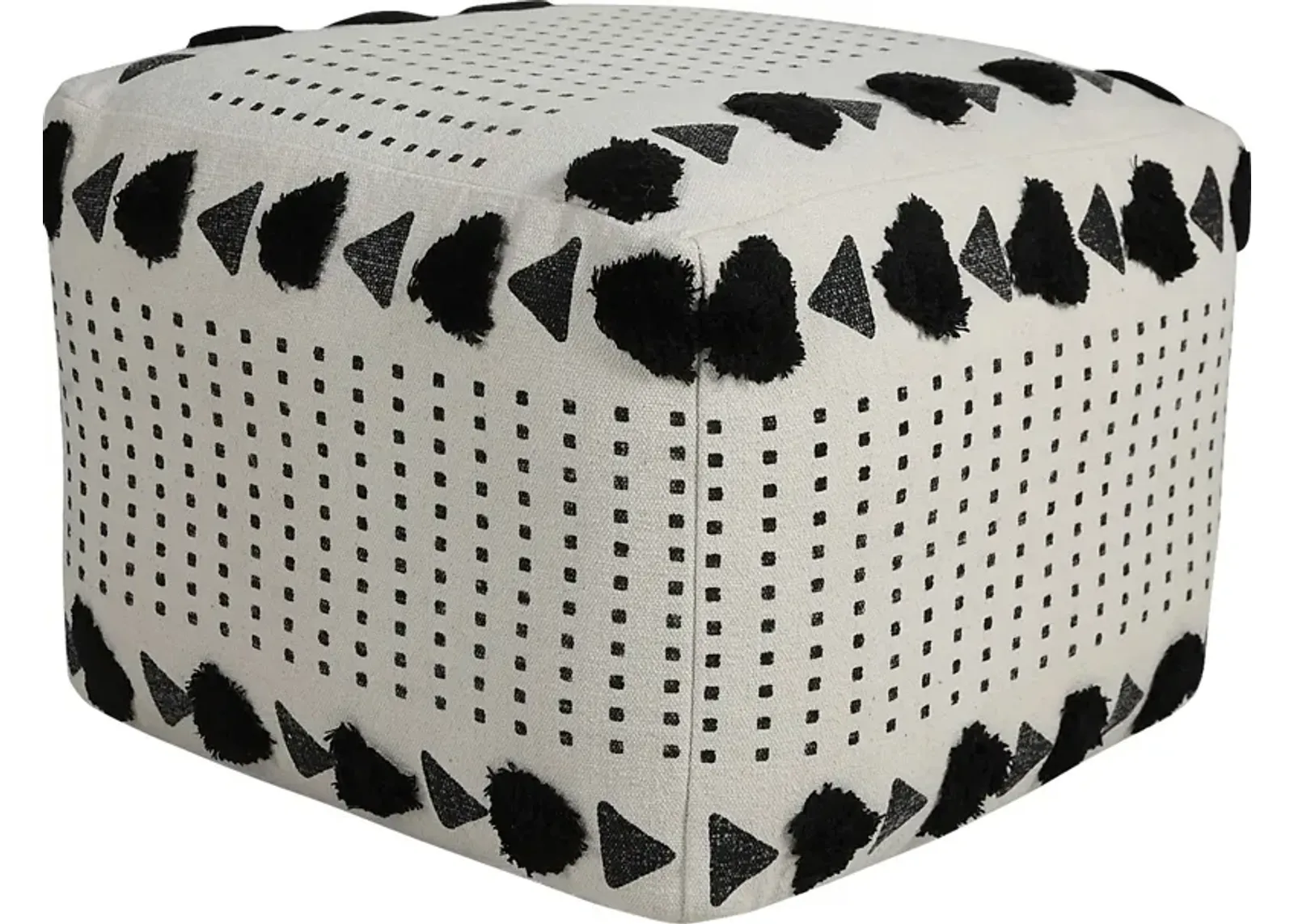 Norasen I Off White Pouf