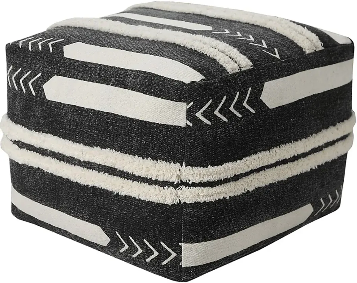 Norasen I Black Pouf