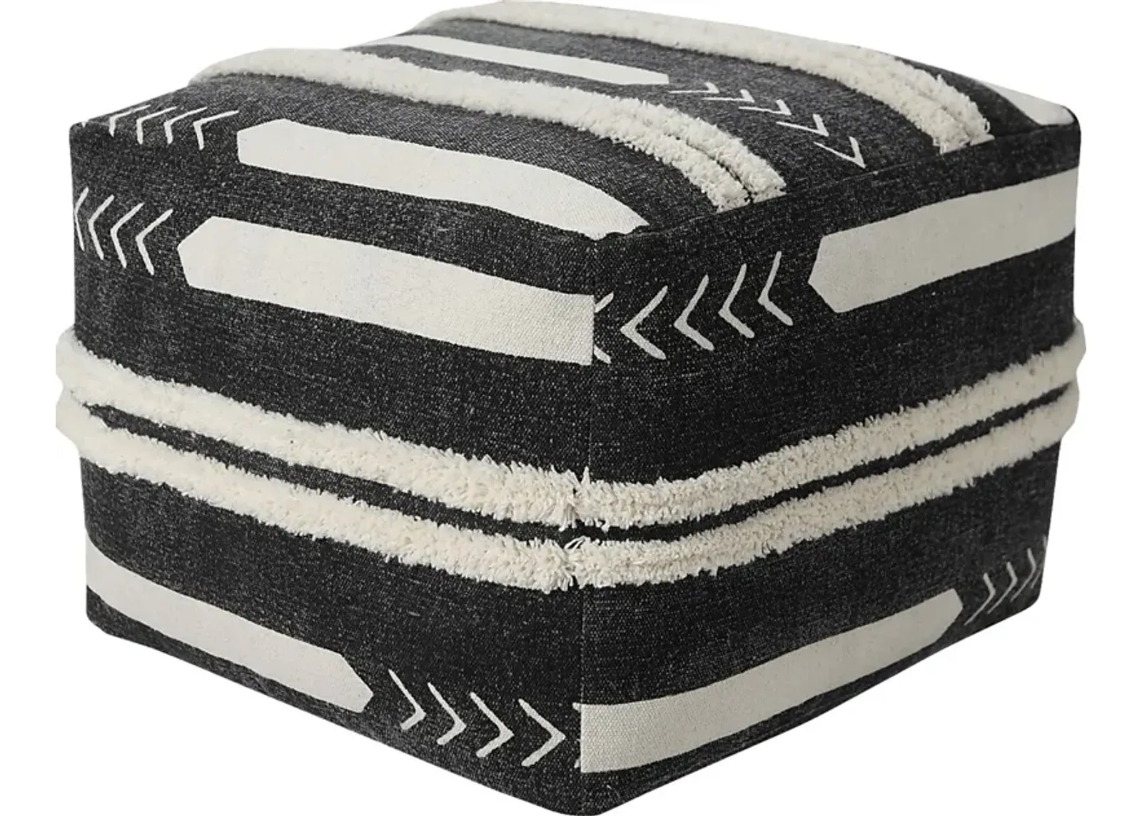 Norasen I Black Pouf