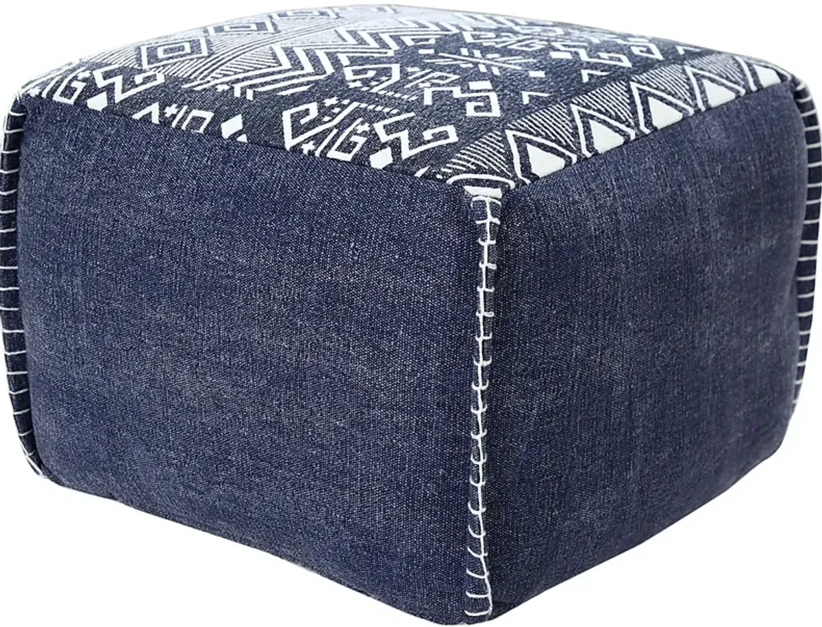 Popilen Blue Pouf