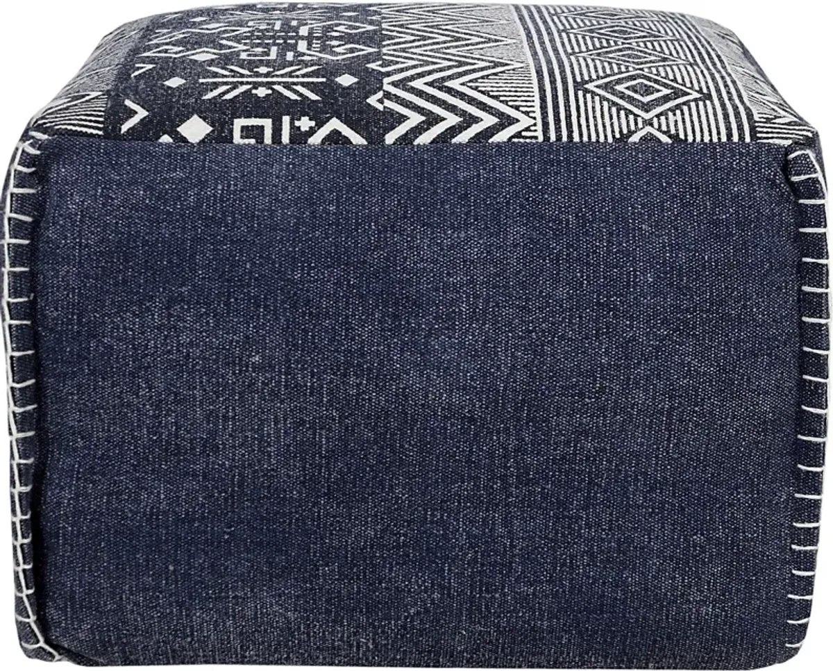 Popilen Blue Pouf