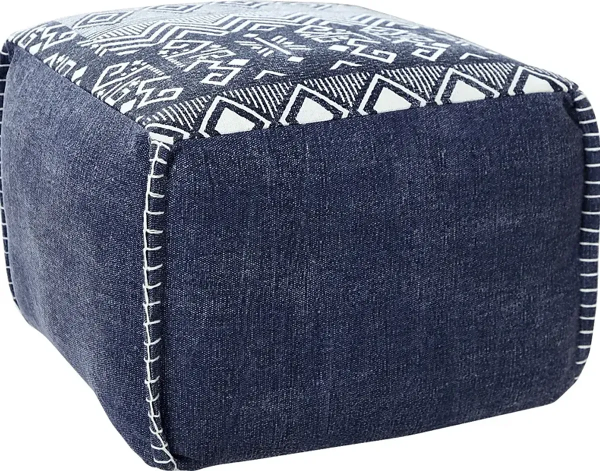 Popilen Blue Pouf