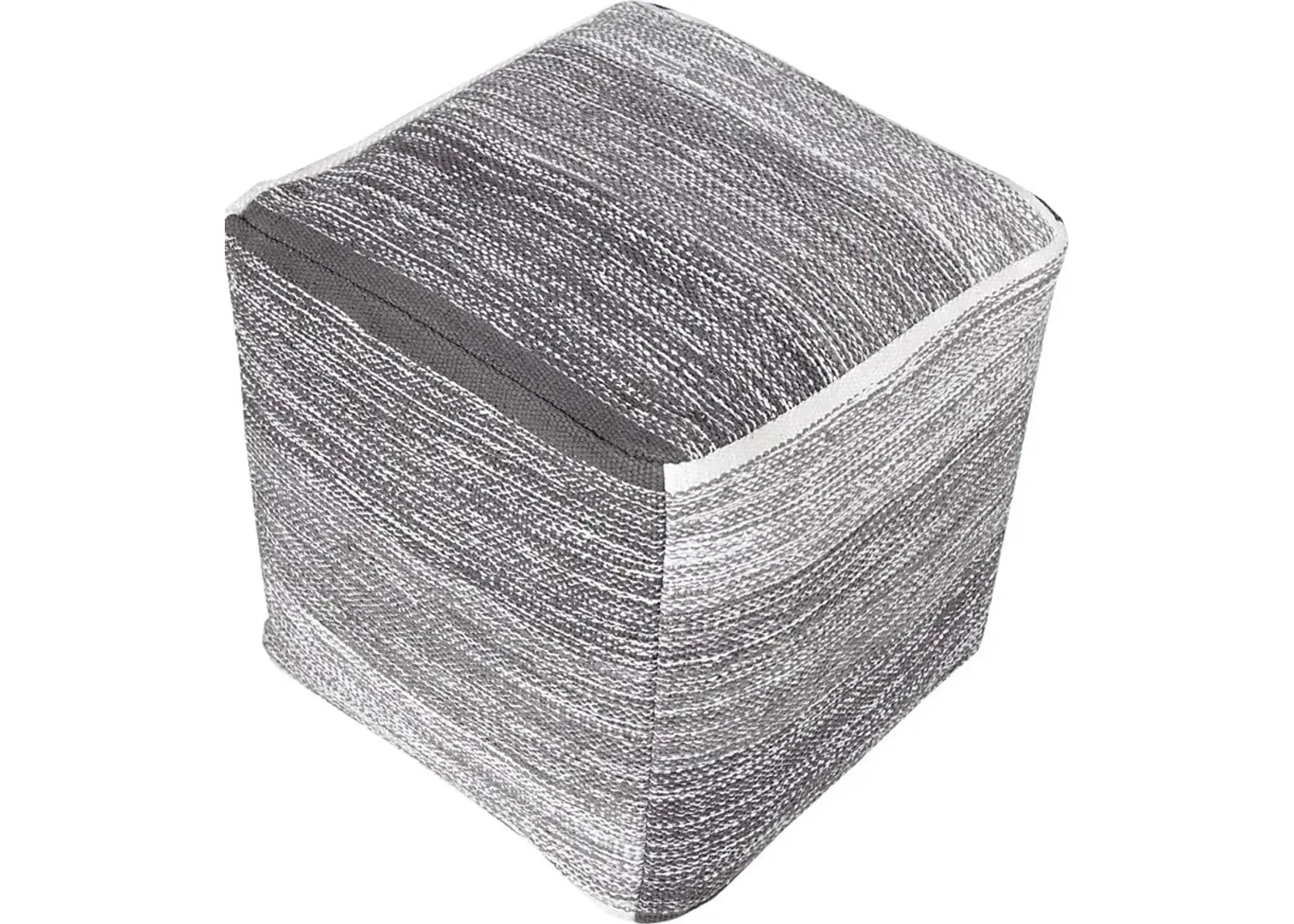 Dovepost Gray Pouf