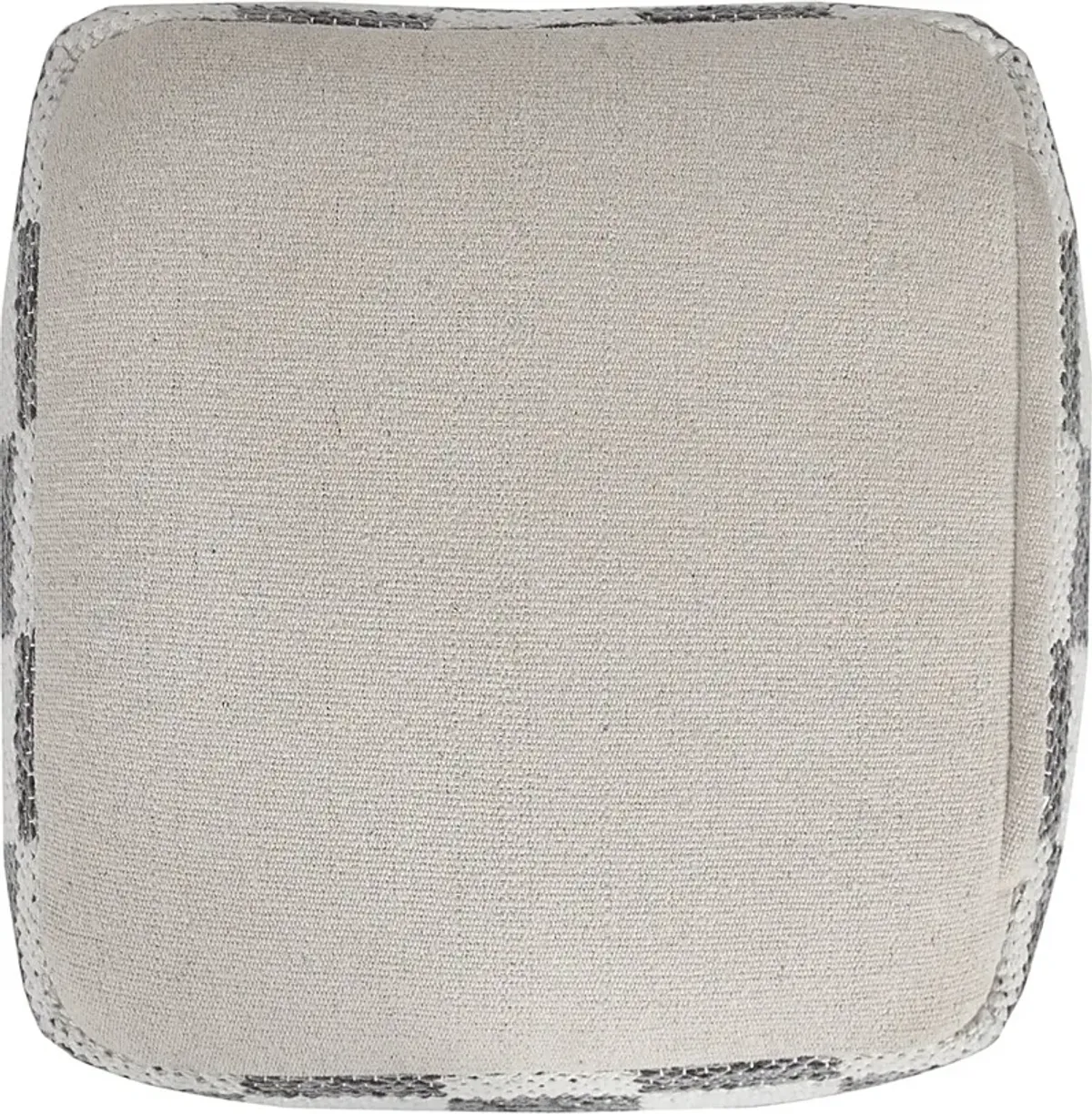 Melorna Gray Pouf