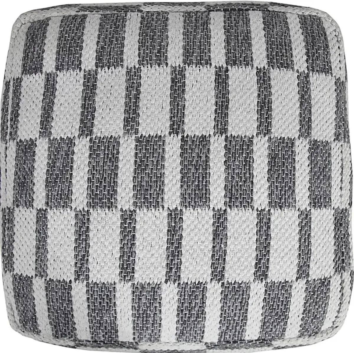 Melorna Gray Pouf