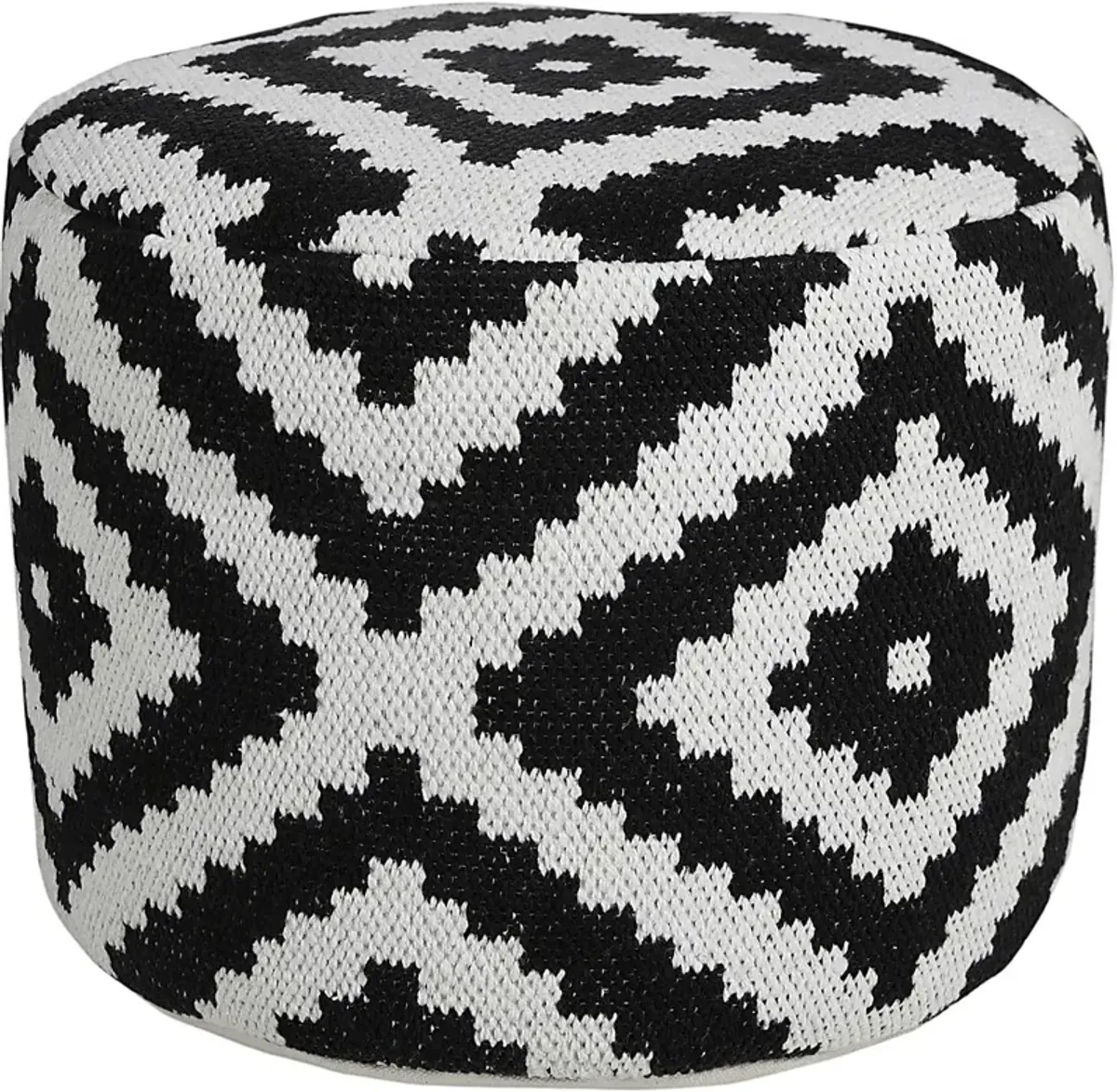 Quincera Black Pouf