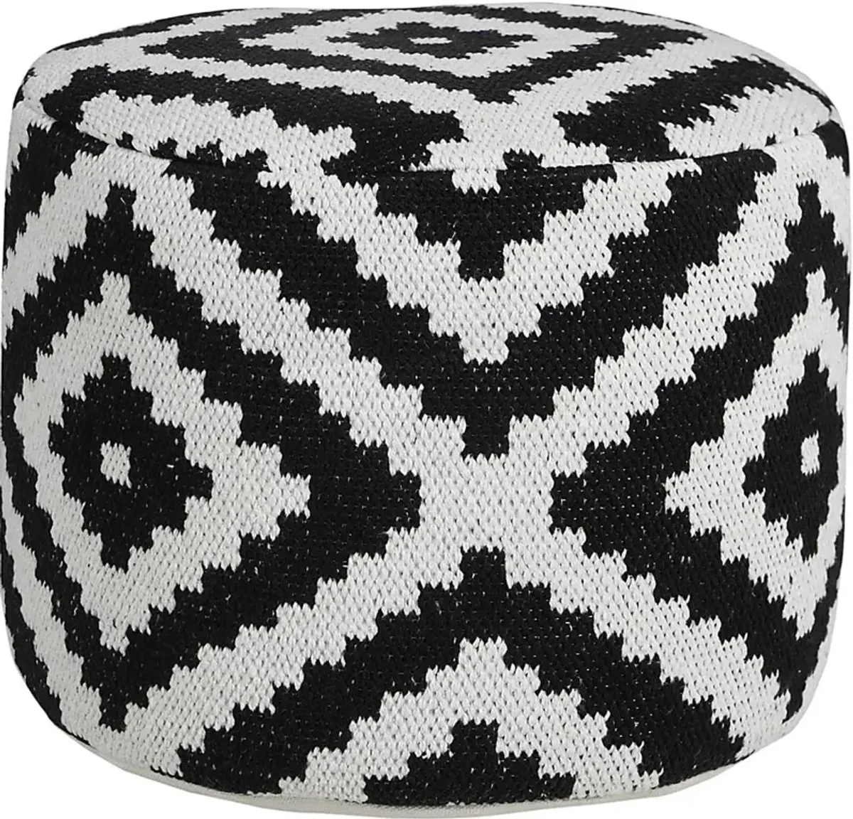 Quincera Black Pouf