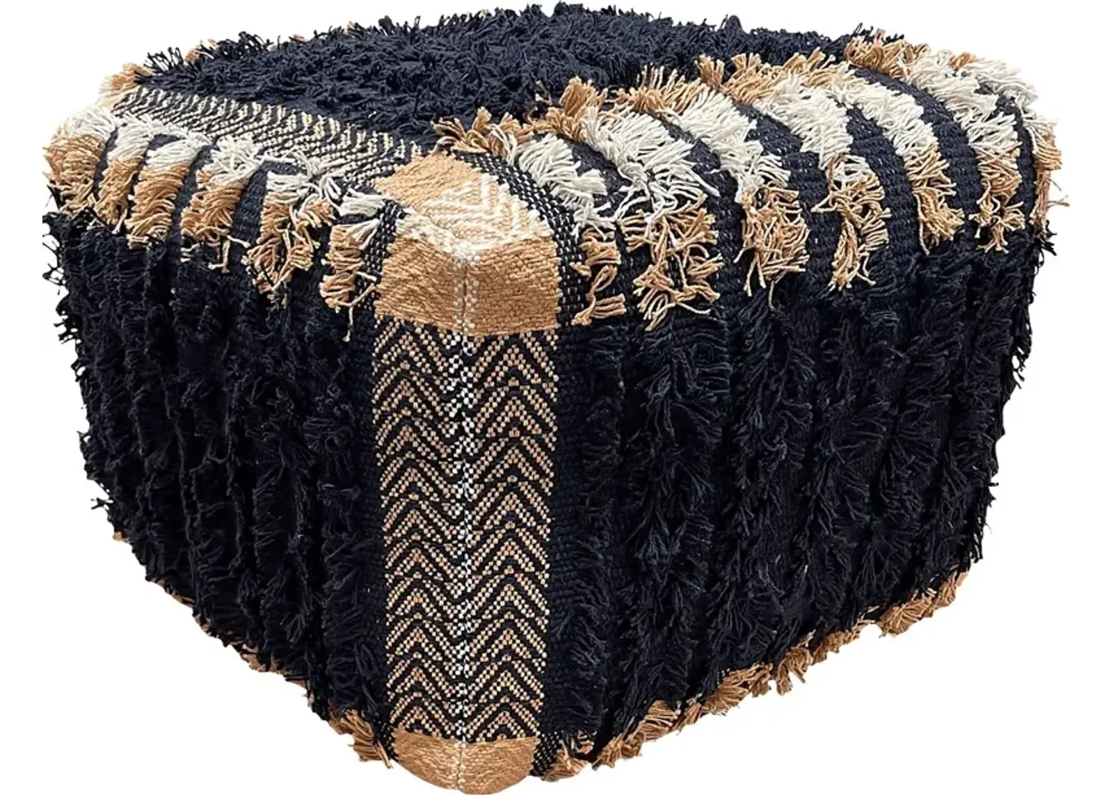 Eleman Black Pouf