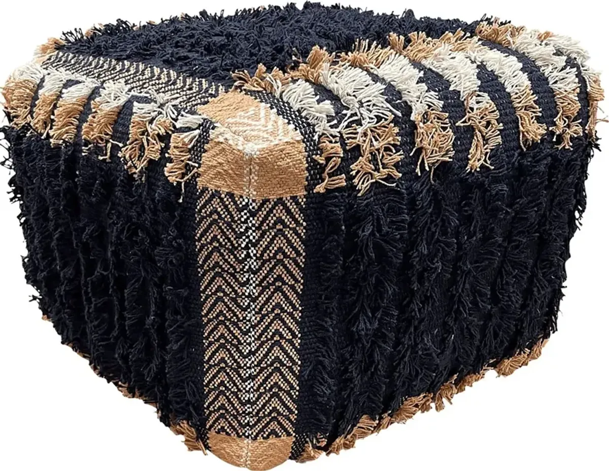 Eleman Black Pouf