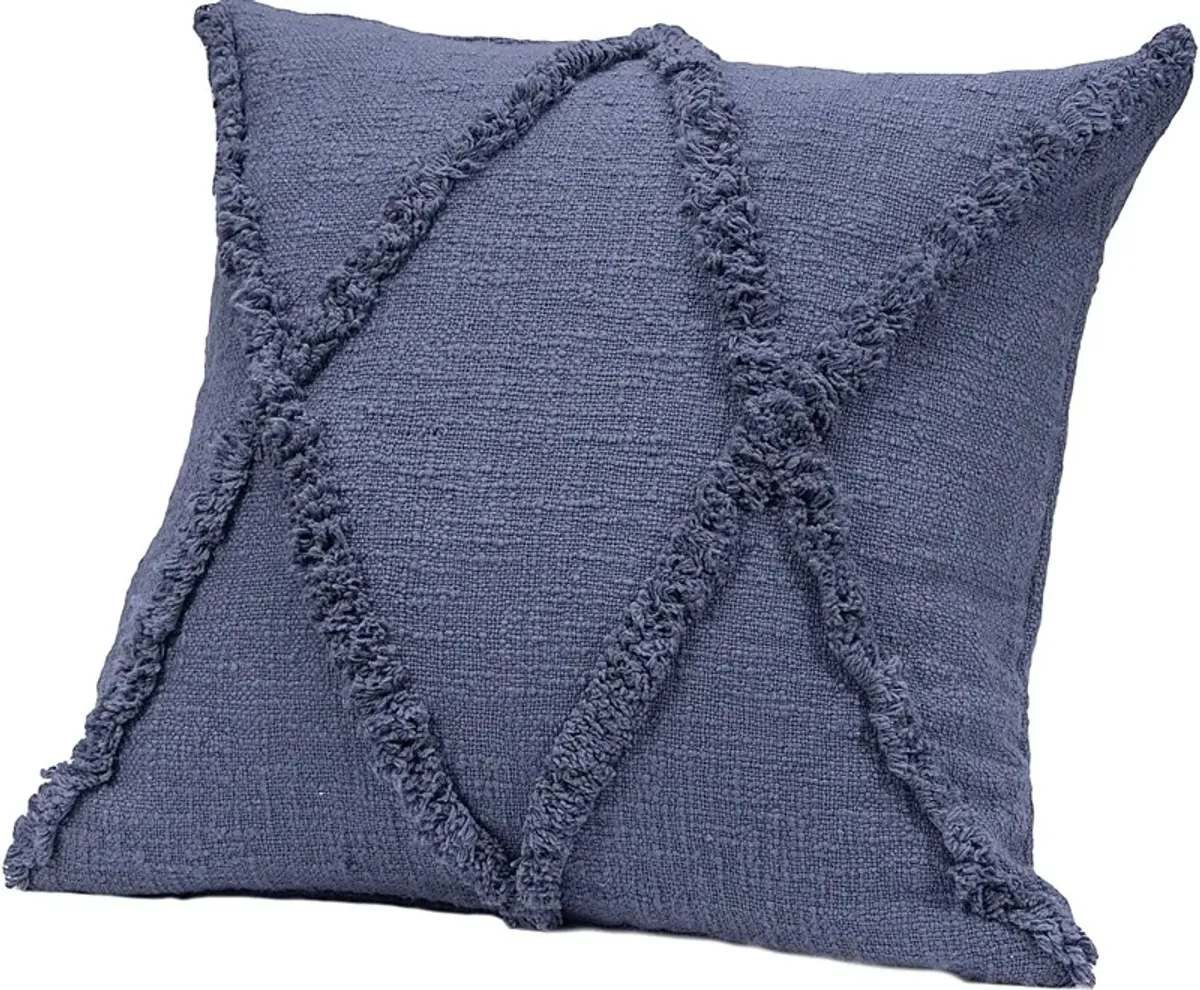 Rosellar Navy Throw Pillow