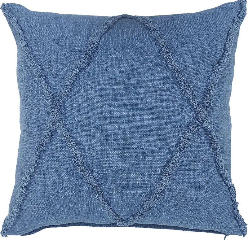 Rosellar Blue Throw Pillow