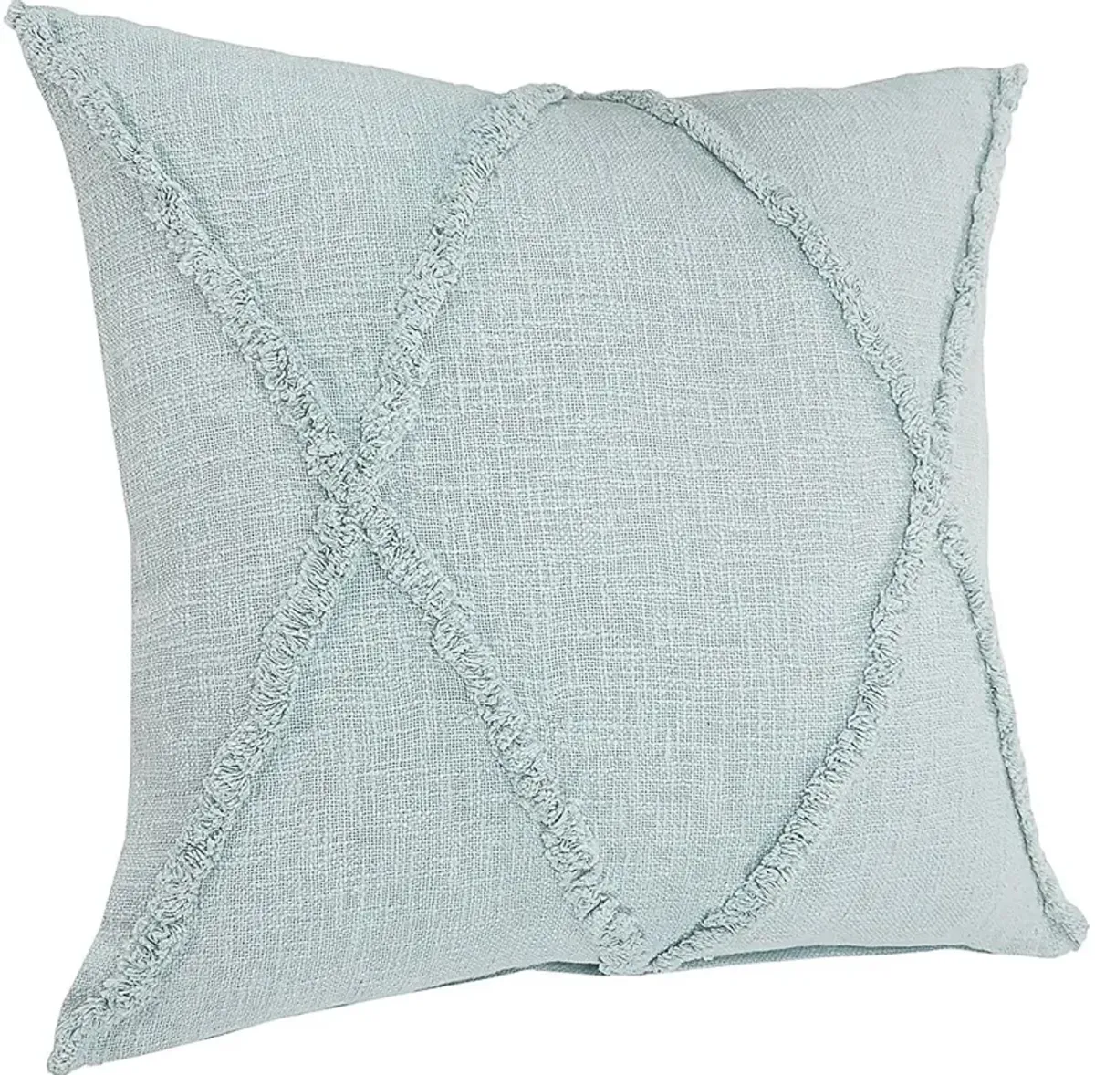 Rosellar Light Blue Throw Pillow