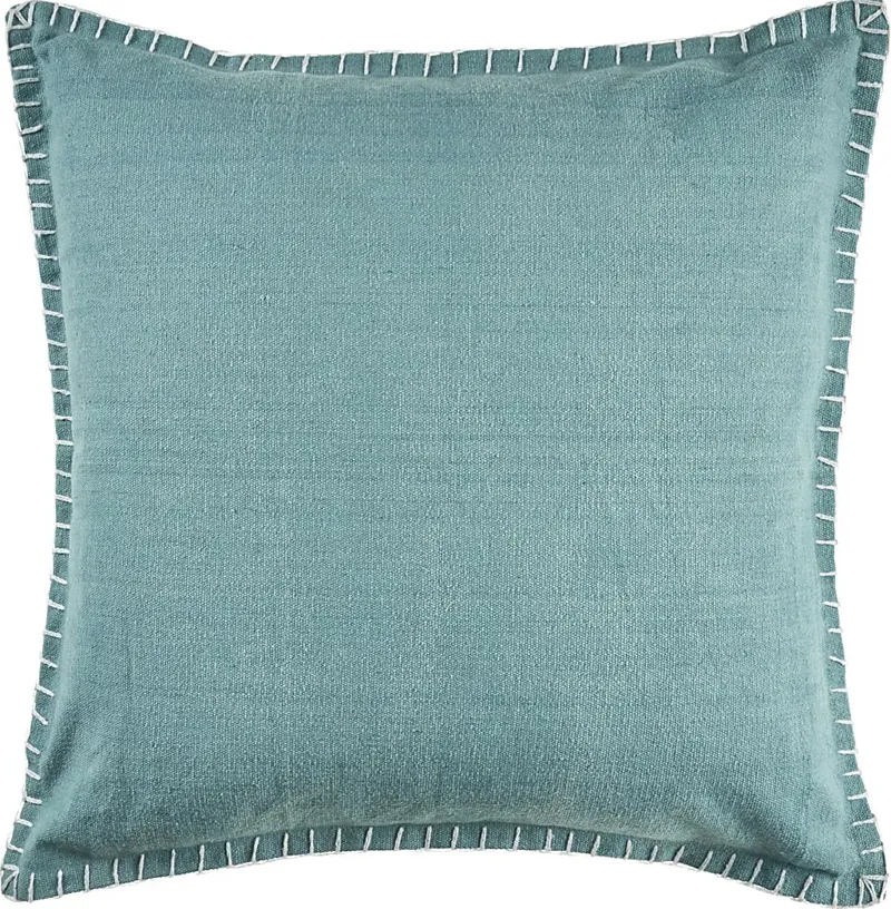 Burroy Teal Throw Pillow