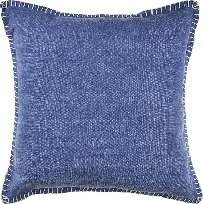 Burroy Blue Throw Pillow
