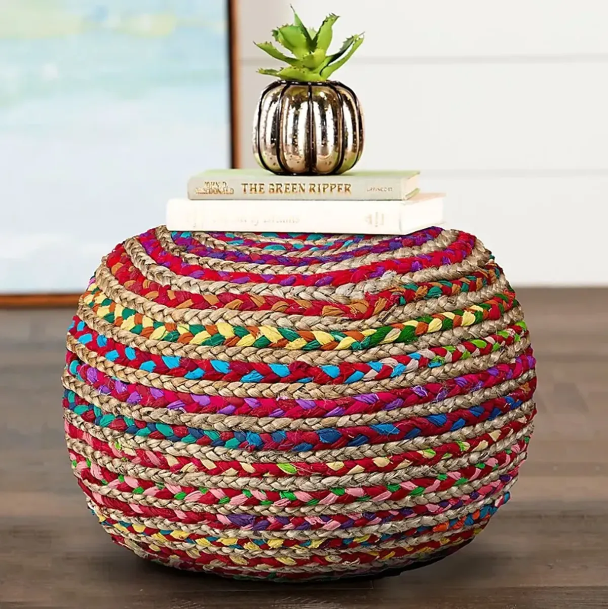 Zerenan Multicolor Pouf