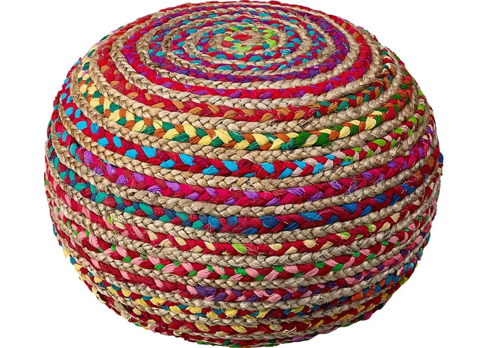 Zerenan Multicolor Pouf