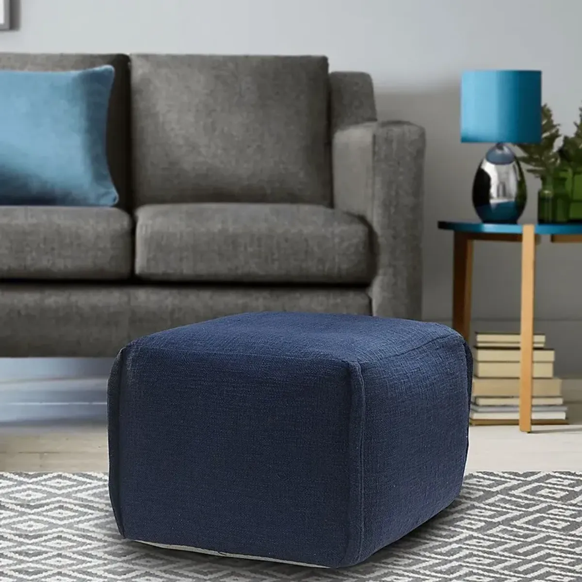 Erenas Blue Pouf