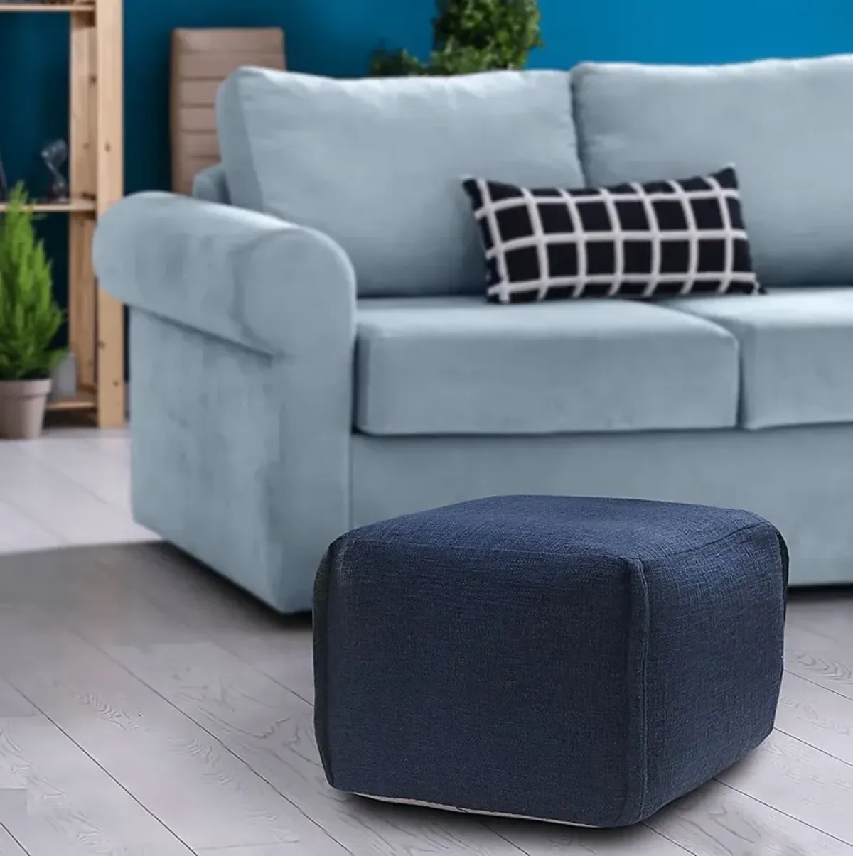 Erenas Blue Pouf