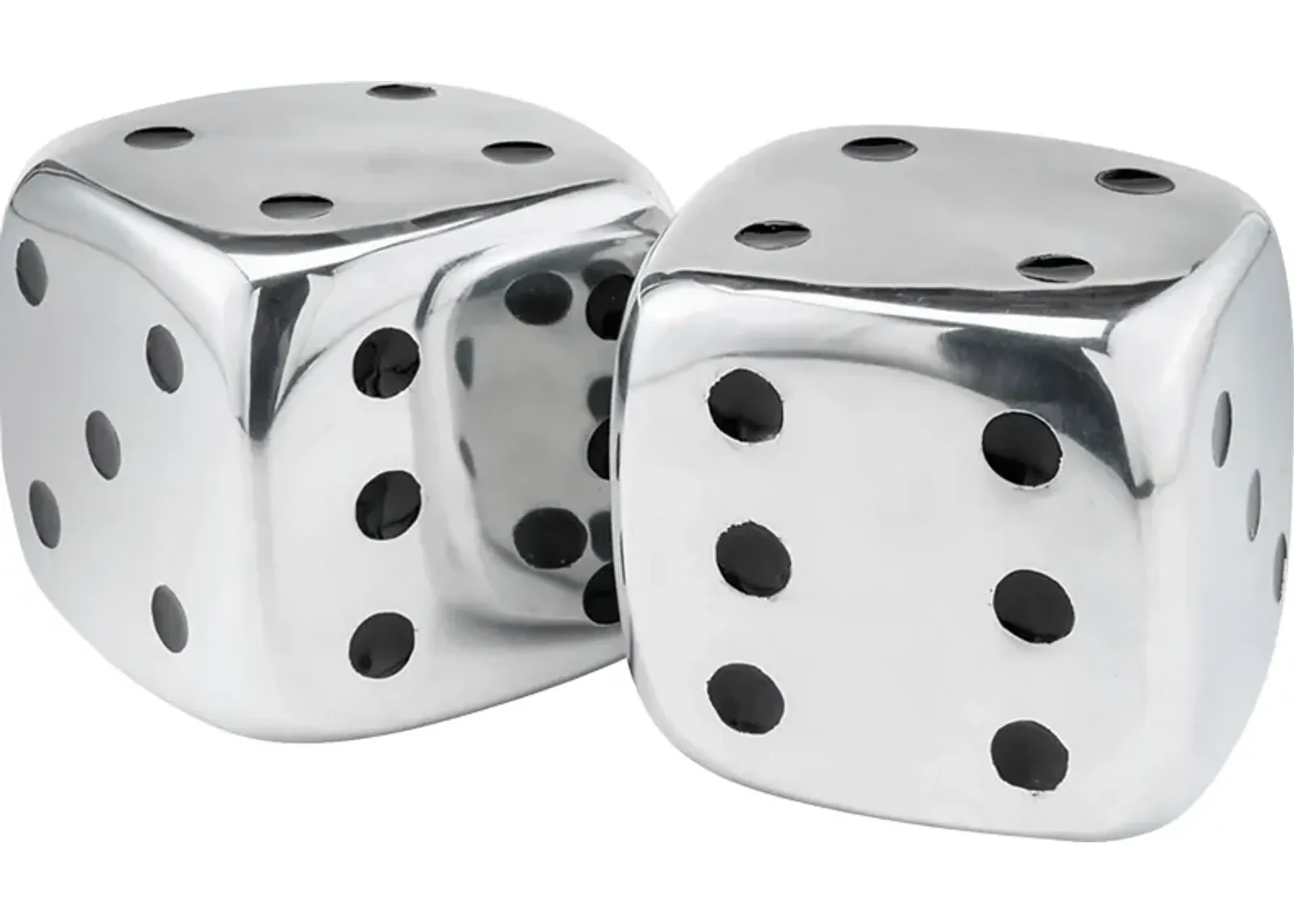 Simmerhorn Silver Dice, Set of 2