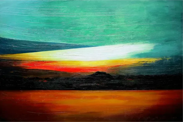 Benbridge I Teal Artwork