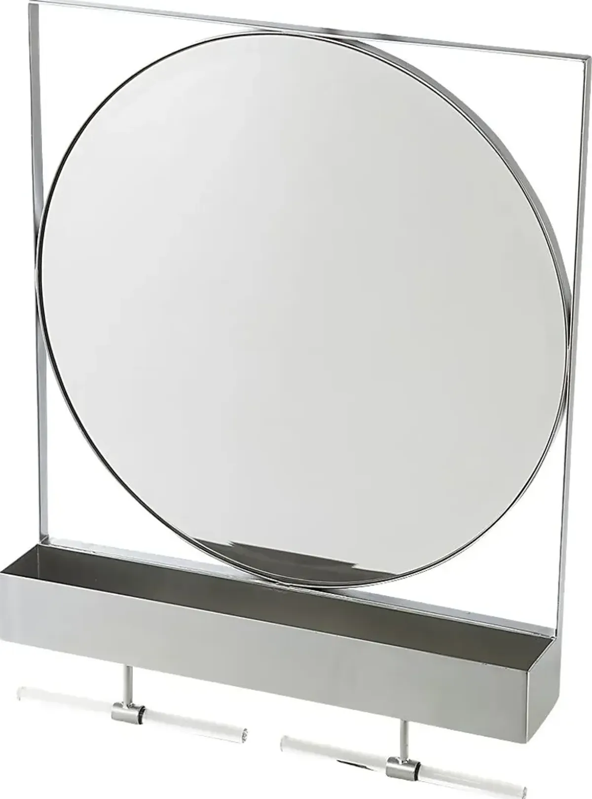Charraway Gray Storage Mirror