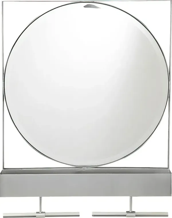 Charraway Gray Storage Mirror
