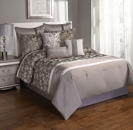 Ediva Platinum 10 Pc King Comforter Set