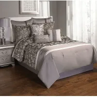Ediva Platinum 10 Pc Queen Comforter Set