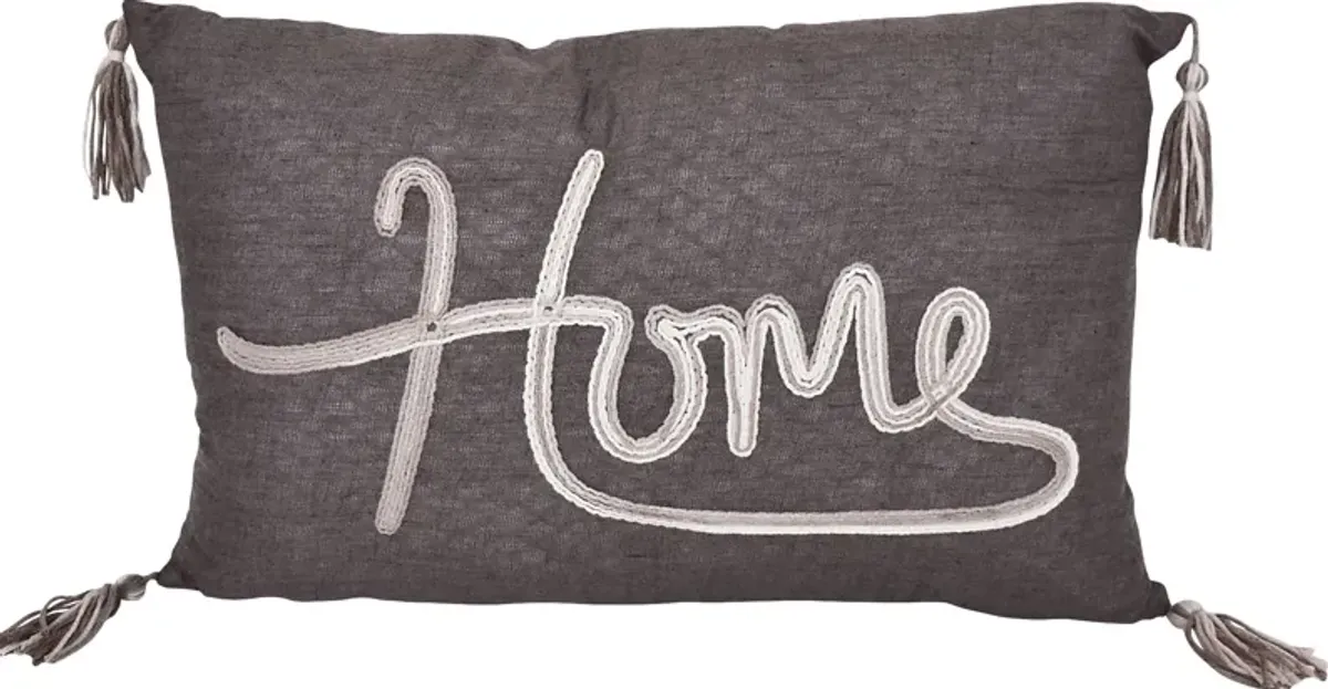 Jetal Gray Throw Pillow